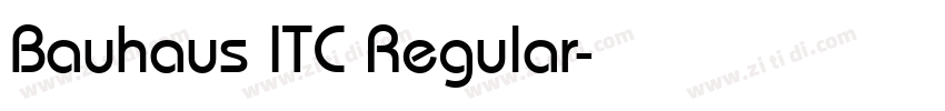 Bauhaus ITC Regular字体转换